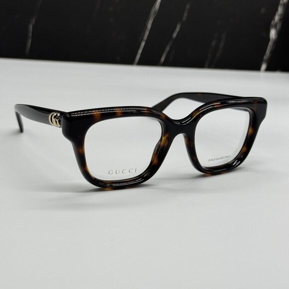 NEW GUCCI GG1831O 006 GUCCI EYEGLASSES HAVANA WOMEN EYEWEAR - Picture 1 of 9